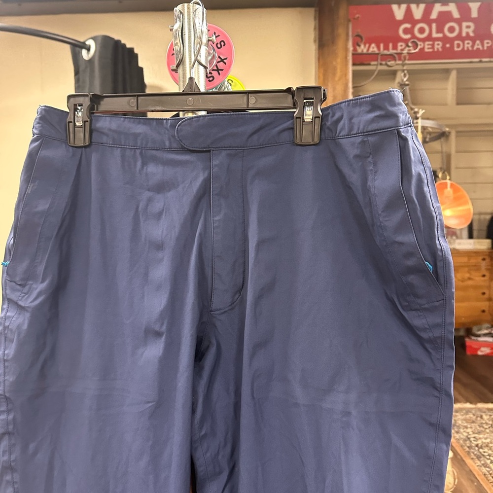 Peter Millar Navy Water Proof pull on golf pants Large - Picture 2 of 12